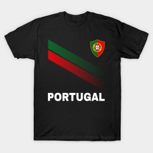 Vintage Portugal Sunflower Flag Portugal Soccer Lover T-Shirt